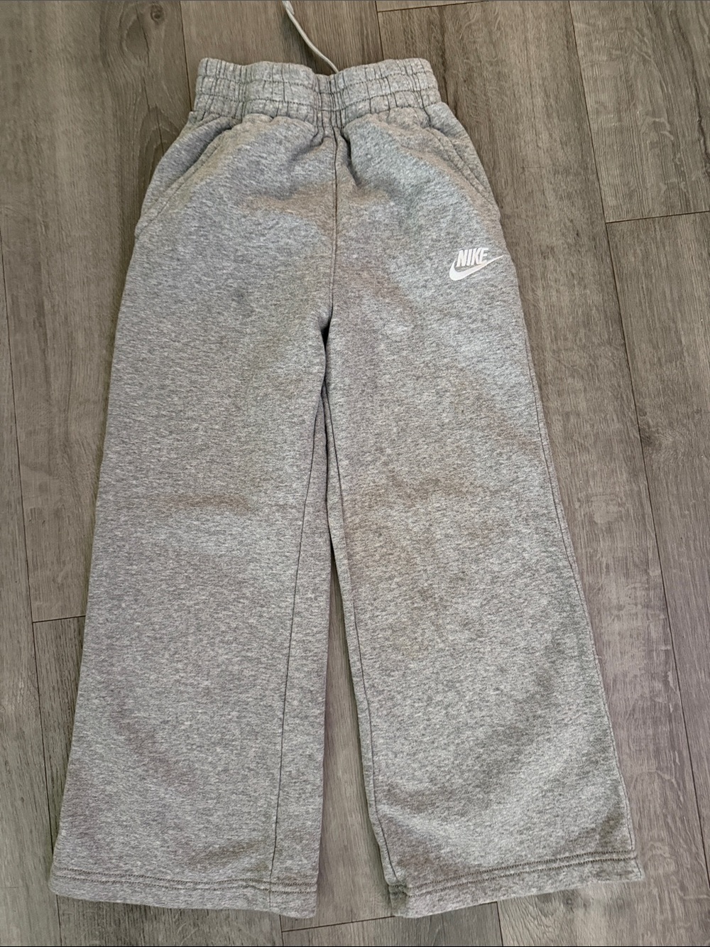 Nike Grey Kids Fleece Joggers with Logo